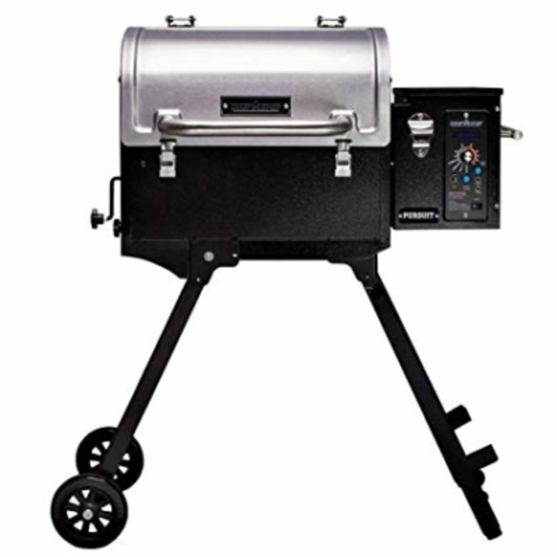 Camp Chef Pursuit portable pellet grill. This pellet grill fold up making it great to take with you anywhere