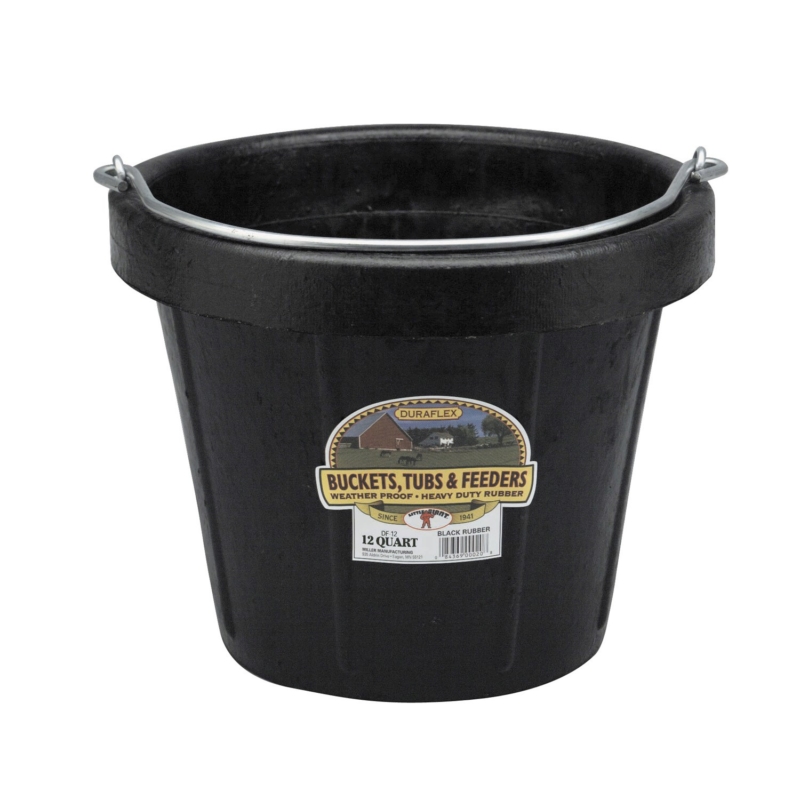 12Qt heavy duty rubber feeder and water great for horses, steers, goats, and sheep