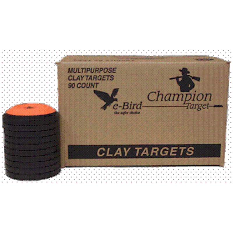 Dome clay targets, 90 counts orange and black color