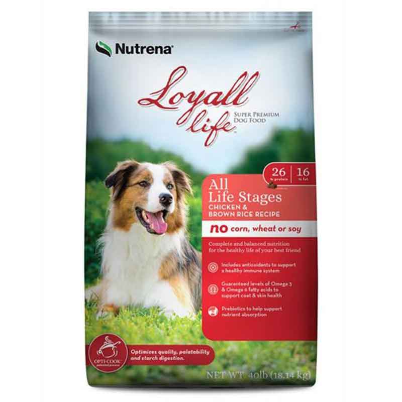 Loyall life all life stages chicken and born rice 40 lb bag