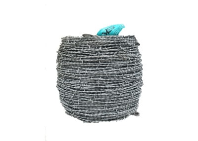 OK Brand 2 Point high tensile Point Barbed Wire is recommended for Cattle, Sheep, and Goats. Barb spacing 5 in.,15.5 Gauge, 1,320-foot Length Roll.