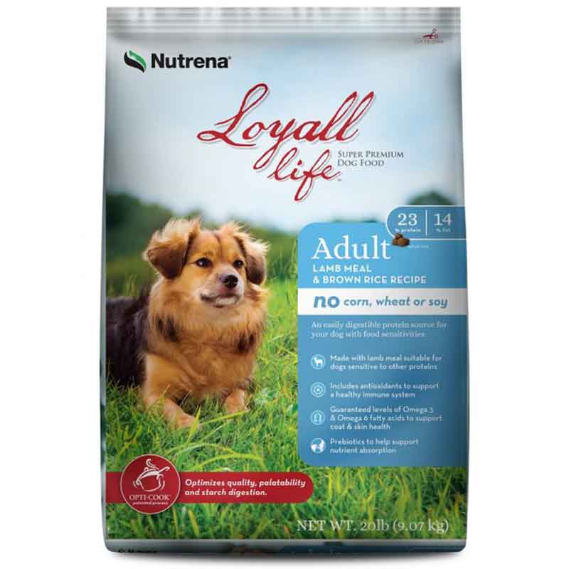 Loyal Life adult lamb meal and brown rice 40 lb bag