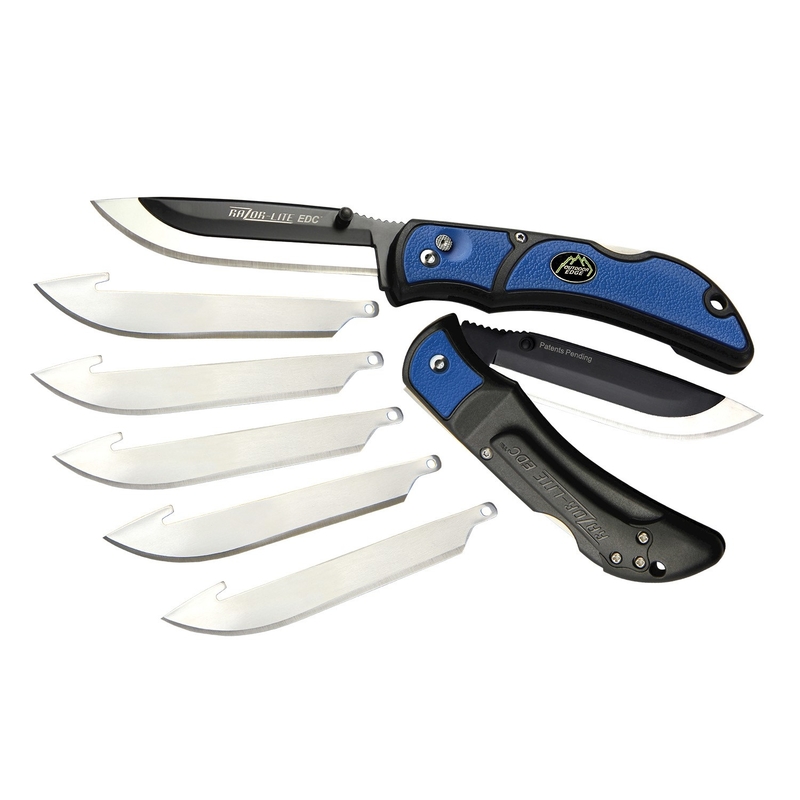 Pocket Knife Razor-Lite Blue Outdoor edge with six blades