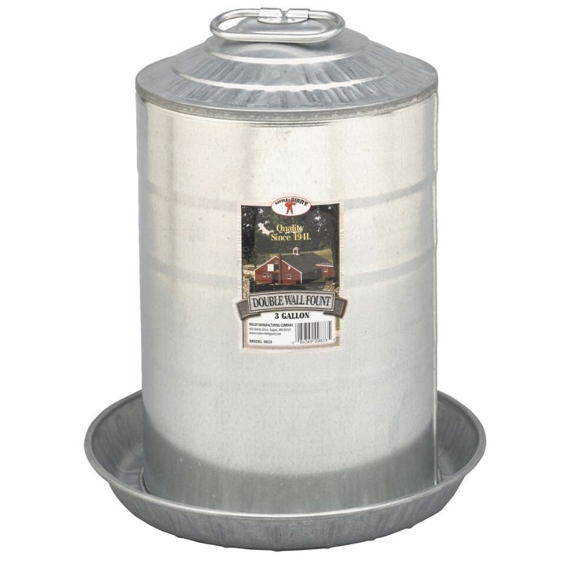 Chicken waterer double walled 3 Gal.