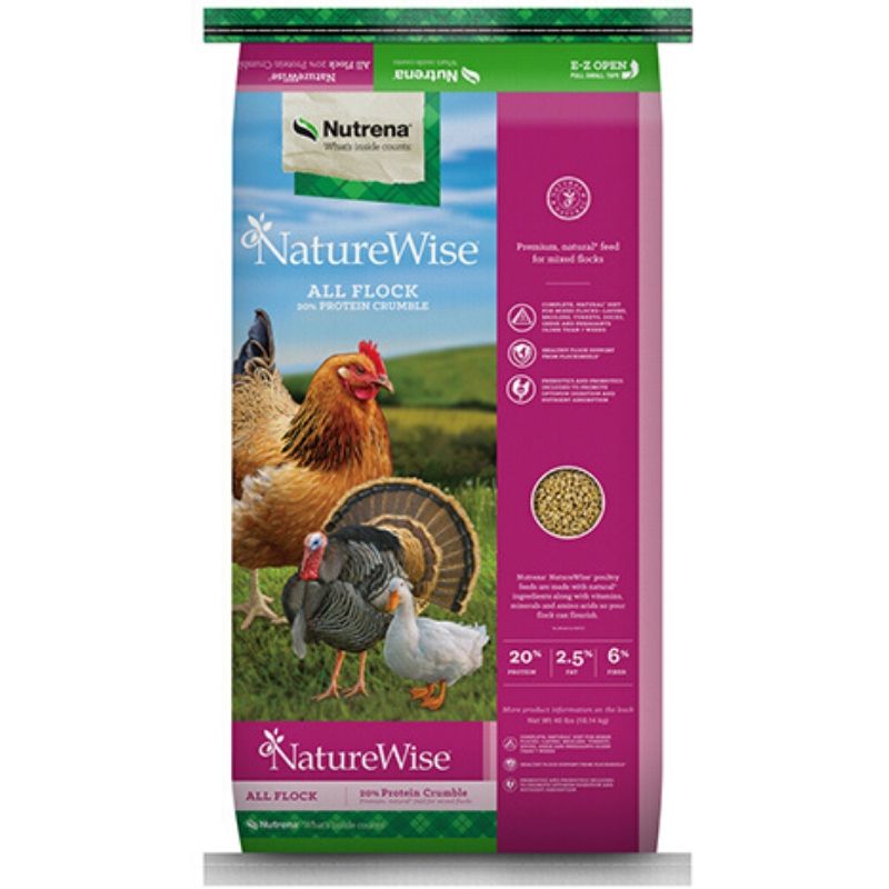 Nature Wise All Flock Crumble Feed 40 lb. Bag