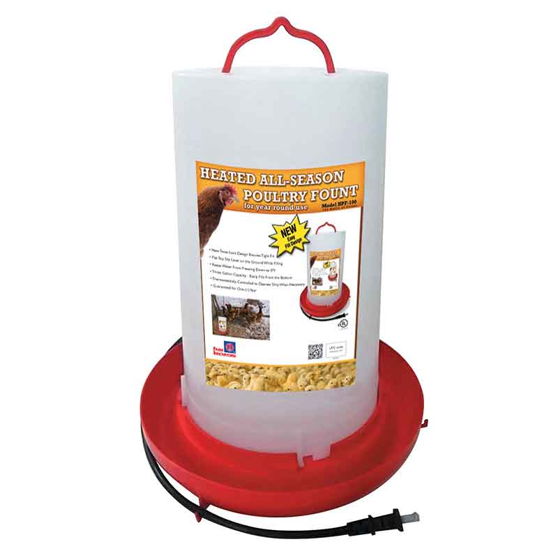 Chicken FountainHeated Plastic 3 gallon
