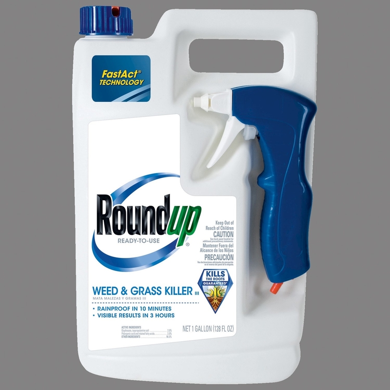 Roundup ready to use weed and grass killer with wand 1 gallon