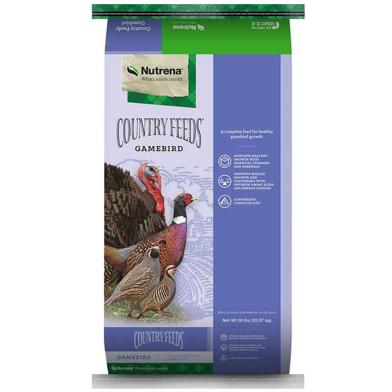 Gambird Feed Nutrena from country feeds line, 50 lb. bag