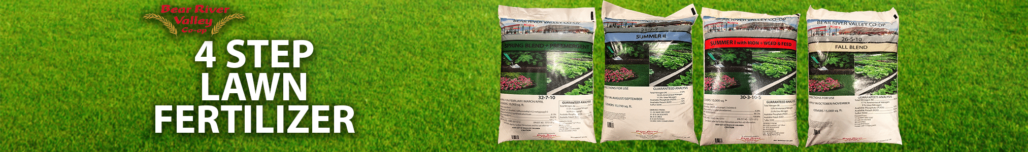 Bear River Valley Coop 4 Step Lawn Fertilizer Program
