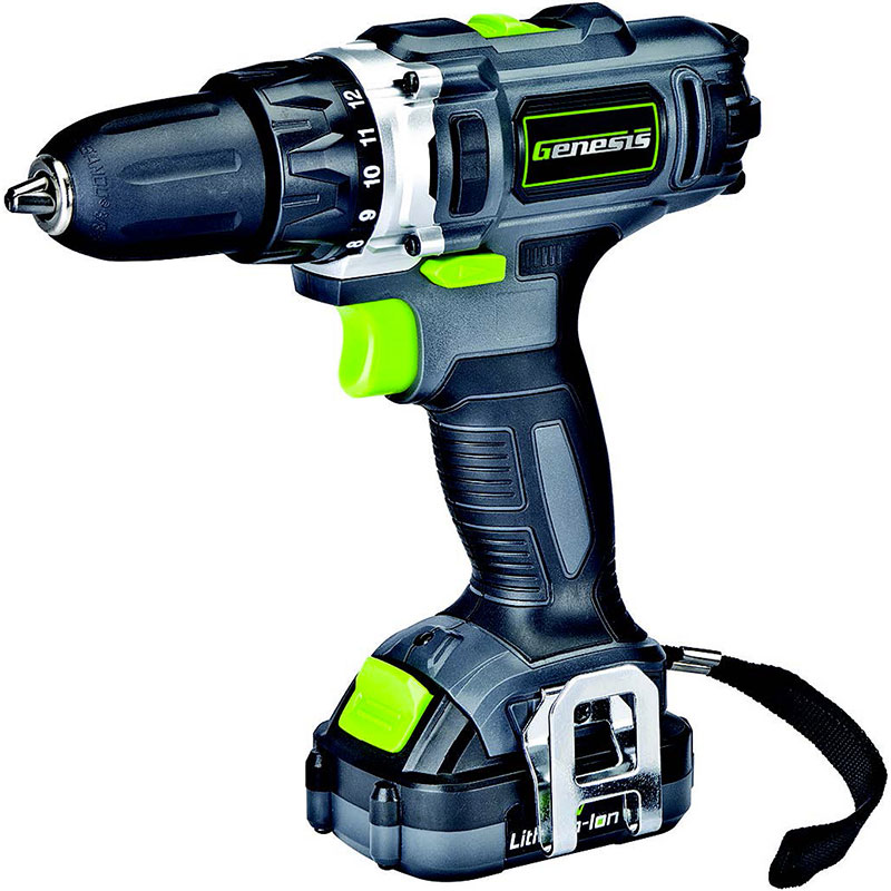 Genesis 12V Lithium-Ion Drill Driver with Two Speed Ranges