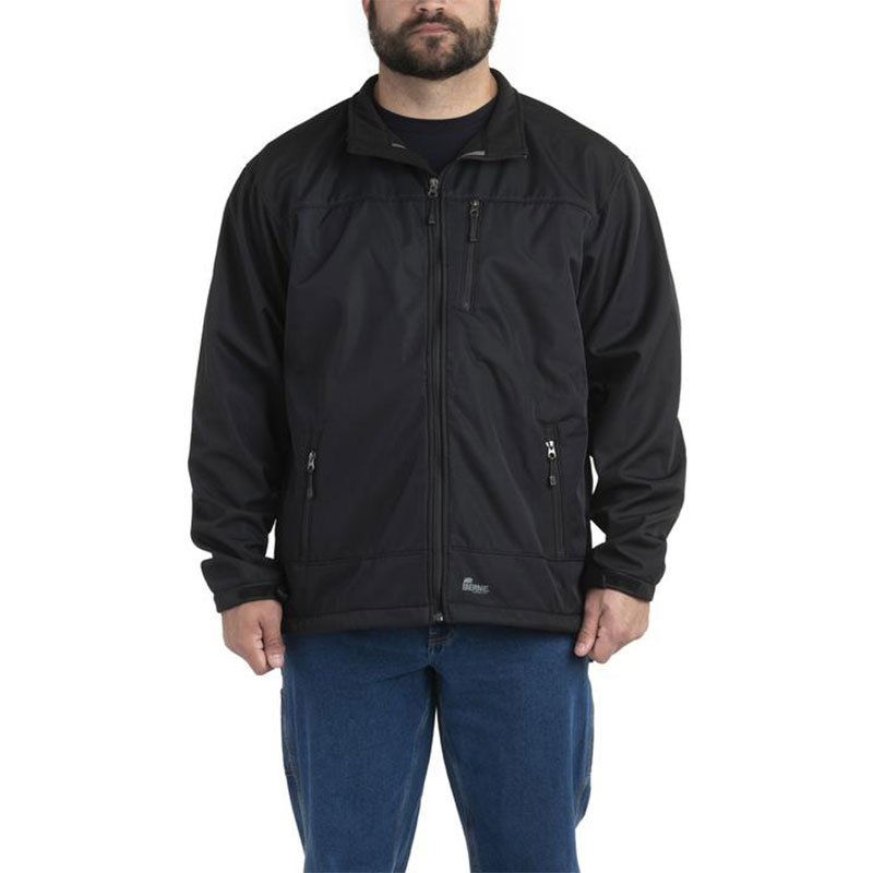 Berne Eiger Softshell Jacket Black Front View