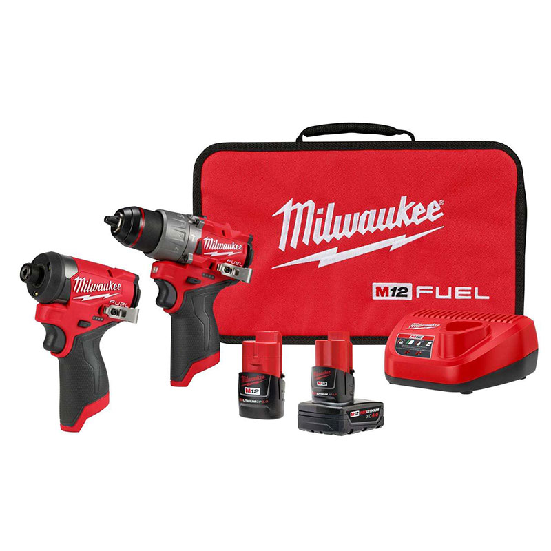 Milwaukee M12 FUEL 12 V Cordless Brushless 2 Tool Combo Kit 3497-22