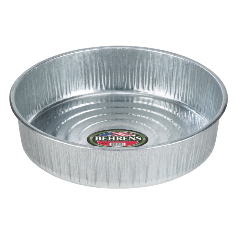 Galvanized Feeder Pan 3 1/2 Gallons