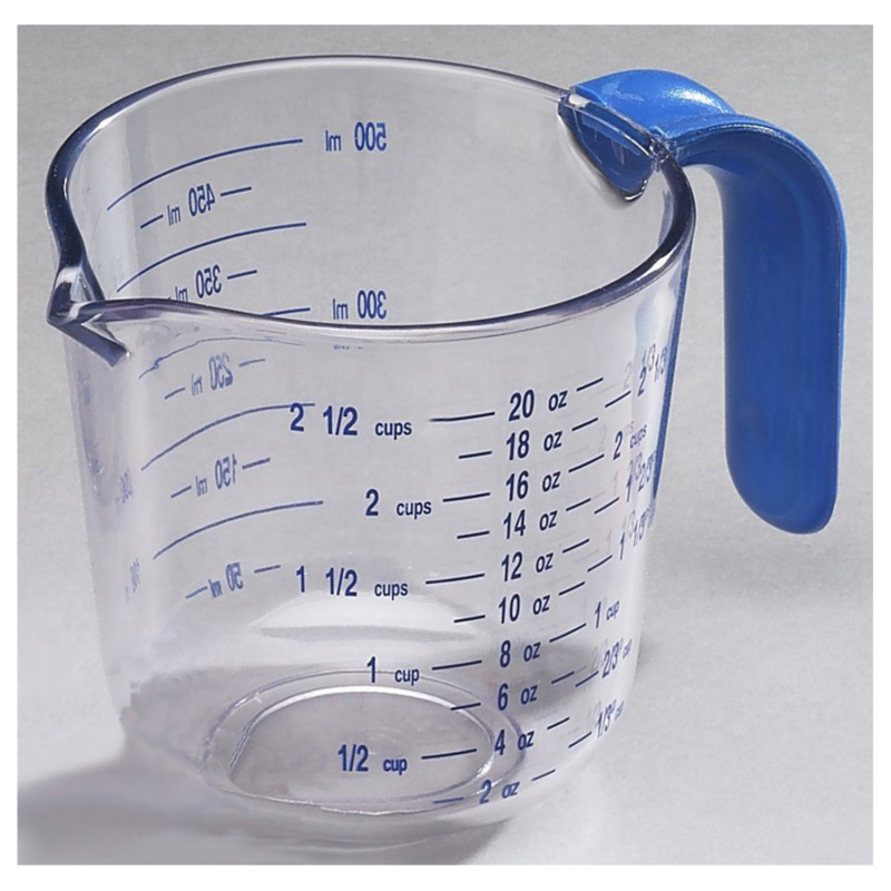 Clear measuring cup 2-1/2 cups