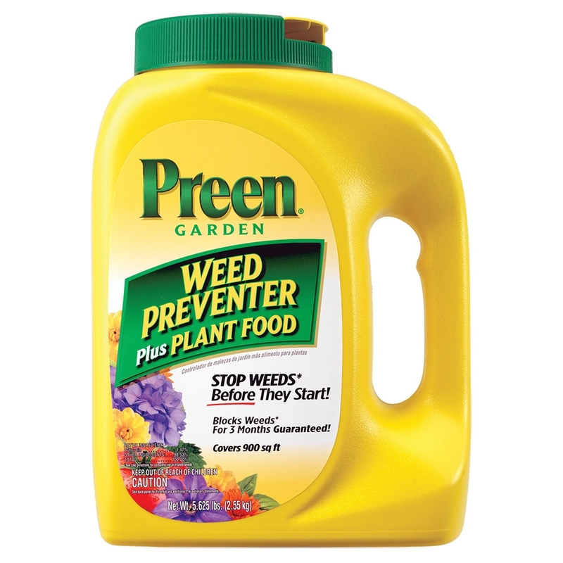 Preen Weed Preventer plus plant food is a great pre emergent herbicide weed control