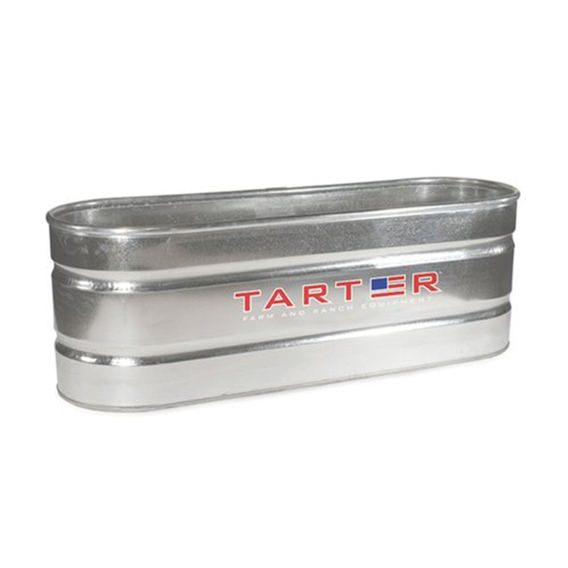 Tarter Oval Galvanized Stock Tank, 170 Gallon, 2'W x 2'T x 6'L