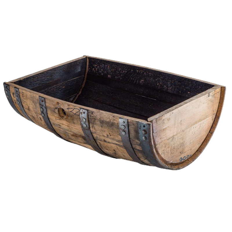 Oak Wine Barrel Garden Box