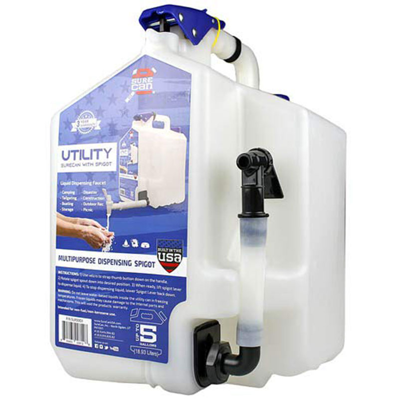 SureCan Utility with Spigot 5 Gallon